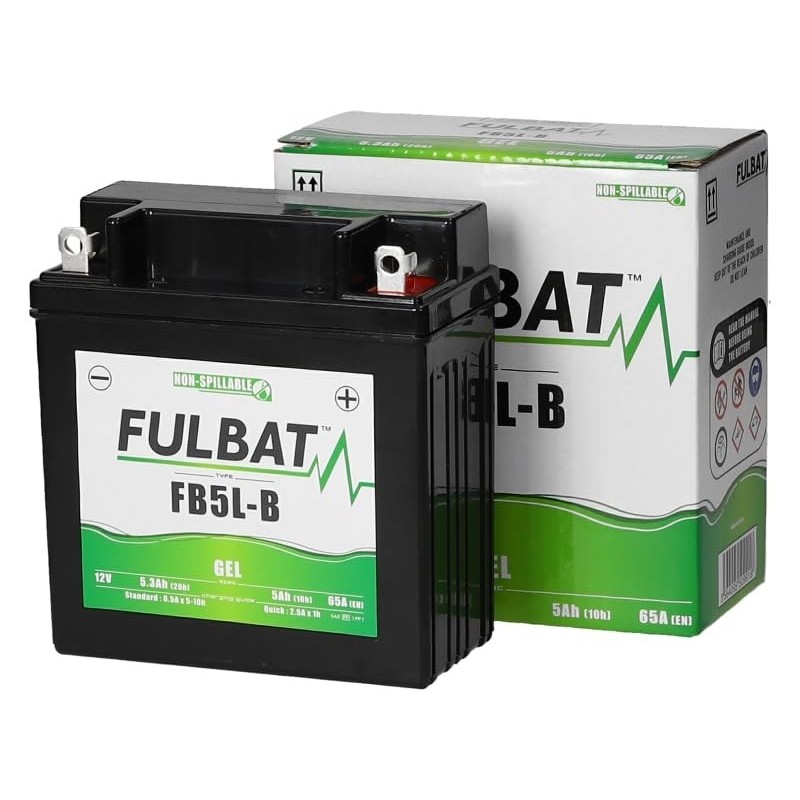 FB5L-B BATTERIA FULBAT A GEL 12V 5,3 Ah YAMAHA NS F AEROX 4T 50 2014-2021