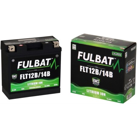 FLT12B / FLT14B BATTERIA FULBAT A LITIO 12,8V 6 Ah DUCATI MULTISTRADA S 1262 2018-2020 / YAMAHA FZ6 S2 600 2004-2008