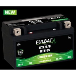 FLTZ10S / FLTX7A/9 BATTERIA FULBAT A LITIO 12,8V 3 Ah YAMAHA YZF-R1 1000 2004-2014 / YAMAHA MT-07 700 2014-2016