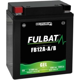 FB12A-A/B BATTERIA FULBAT A GEL 12V 12,6 Ah HONDA XL V TRANSALP 600 1987-1999 / HONDA VFR F 750 1987-1989