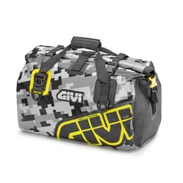 EA115CM GIVI BORSONE WATERPROOF 40 LITRI KAKI-GREY NEW CAMOUFLAGE GRIGIO E GIALLO