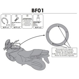 BF01 GIVI FLANGIA METALLICA PER BORSA SERBATOIO TANKLOCK SUZUKI