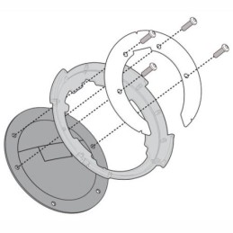 BF03 GIVI FLANGIA METALLICA PER BORSA SERBATOIO TANKLOCK HONDA