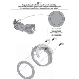 BF17 GIVI FLANGIA METALLICA PER BORSA SERBATOIO TANKLOCK BMW R 1200 1250