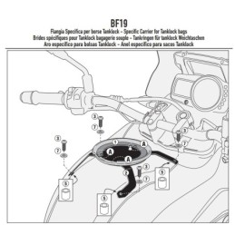 BF19 GIVI FLANGIA METALLICA PER BORSA SERBATOIO TANKLOCK BMW G 650 GS