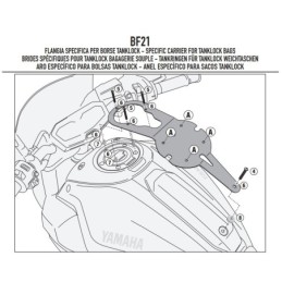 BF21 GIVI FLANGIA METALLICA PER BORSA SERBATOIO TANKLOCK YAMAHA MT-07