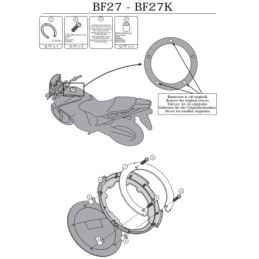 BF27 GIVI FLANGIA METALLICA PER BORSA SERBATOIO TANKLOCK YAMAHA MT-10