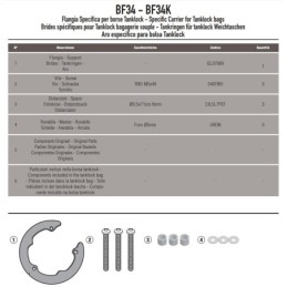 BF34 GIVI FLANGIA PER BORSA TANKLOCK XS319 BENELLI KEEWAY