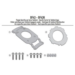 BF43 GIVI FLANGIA METALLICA PER BORSA SERBATOIO TANKLOCK FANTIC Caballero Scrambler 125 250 500