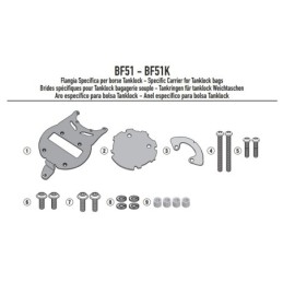 BF51 GIVI FLANGIA METALLICA PER BORSA SERBATOIO TANKLOCK KTM 390 790 890 ADVENTURE