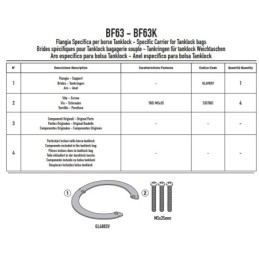 BF63 GIVI FLANGIA PER BORSA SERBATOIO TANKLOCK CFMOTO 300 650 NK 2021