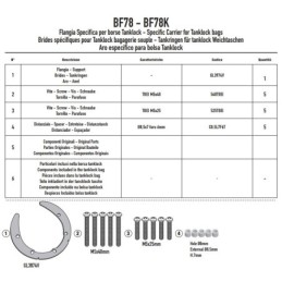 BF78 GIVI FLANGIA PER BORSA SERBATOIO TANKLOCK KTM DUKE 790 890