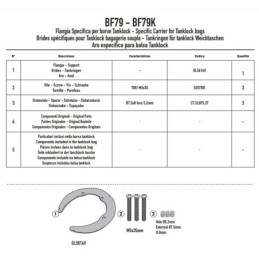 BF79 GIVI FLANGIA PER BORSA SERBATOIO TANKLOCK VOGE VALICO