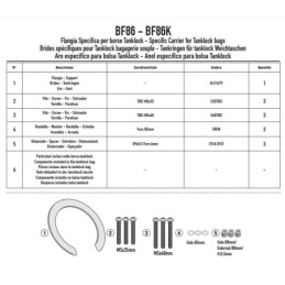 BF86 GIVI FLANGIA PER BORSA SERBATOIO TANKLOCK MOTO MORINI