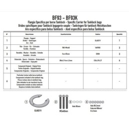 BF93 GIVI FLANGIA PER BORSA SERBATOIO TANKLOCK KOVE 800 X PRO 2024