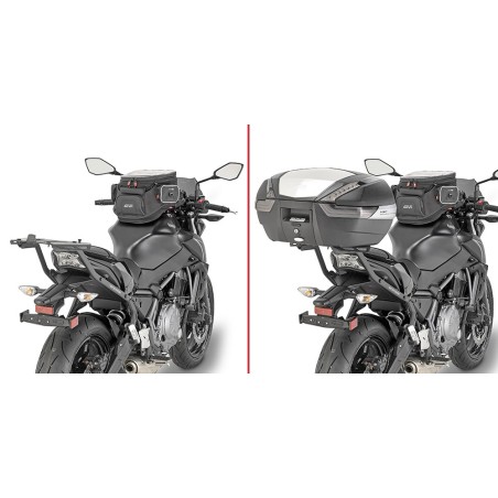 4117FZ GIVI - PORTAPACCHI ATTACCO POSTERIORE SPECIFICO MONORACK PER KAWASAKI Z650 2017 2020