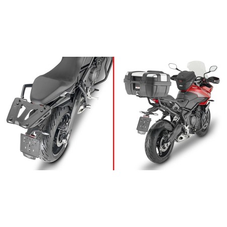 6421FZ GIVI - PORTAPACCHI ATTACCO POSTERIORE SPECIFICO MONORACK PER TRIUMPH TIGER SPORT 660 '22