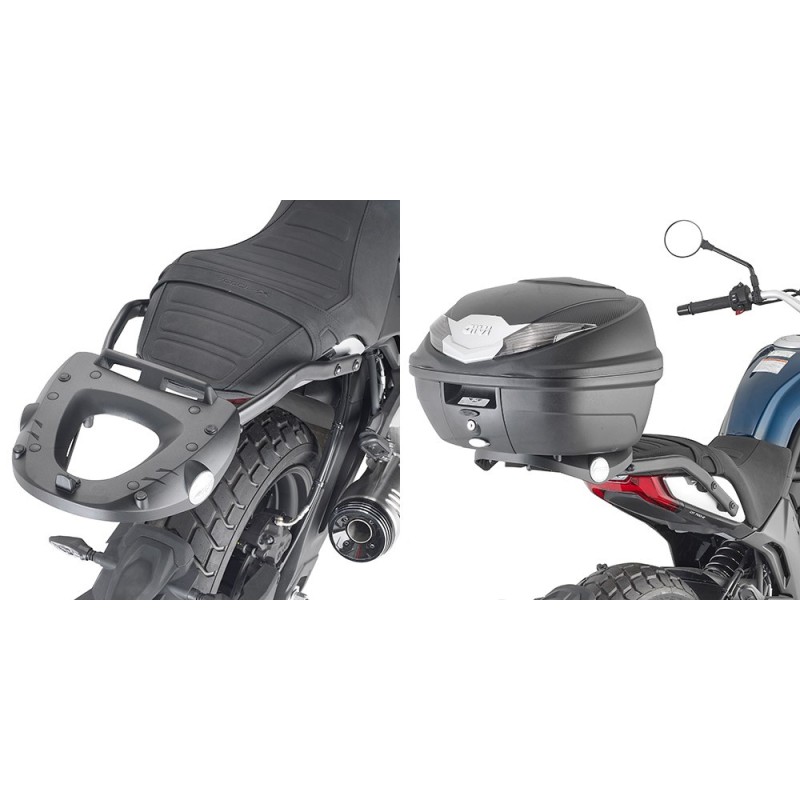 9222FZ GIVI - PORTAPACCHI ATTACCO POSTERIORE SPECIFICO PER CFMOTO 700 CL-X 2021