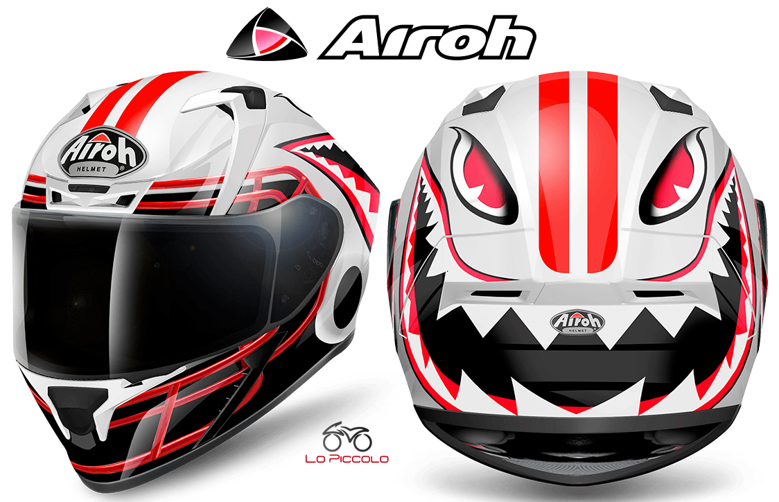 VATD38 CASCO INTEGRALE FULL FACE AIROH VALOR TOUCHDOWN LUCIDO MIS.XL 61-62