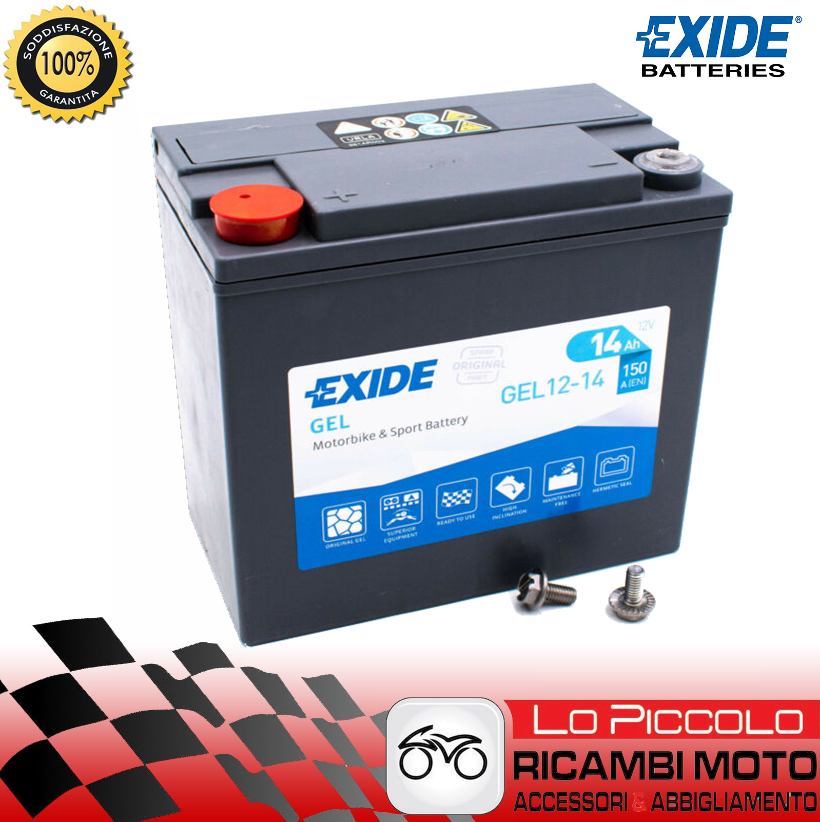 Motorcycle Battery Exide AGM Gel YTX14-BS BMW R 1200 R 2011 2012 2013 2014 | eBay