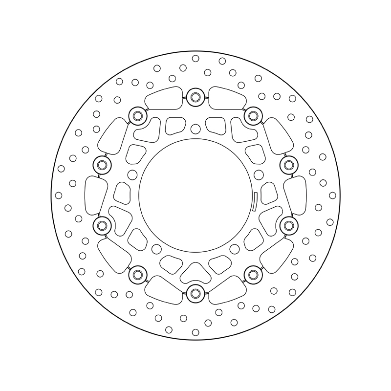 DISCHI FRENO ANTERIORE BREMBO ORO FLOTTANTE SUZUKI 650 DL VSTROM ABS 2009  2010