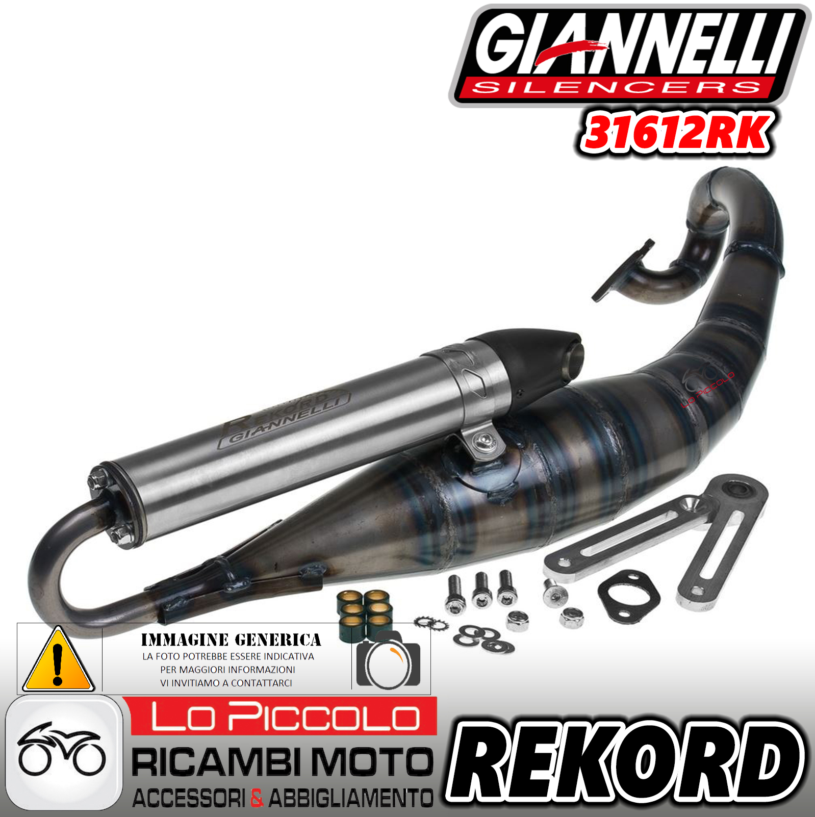 MARMITTA GIANNELLI SCOOTER MOTORE MINARELLI ORIZZONTALE - Benini E-Store