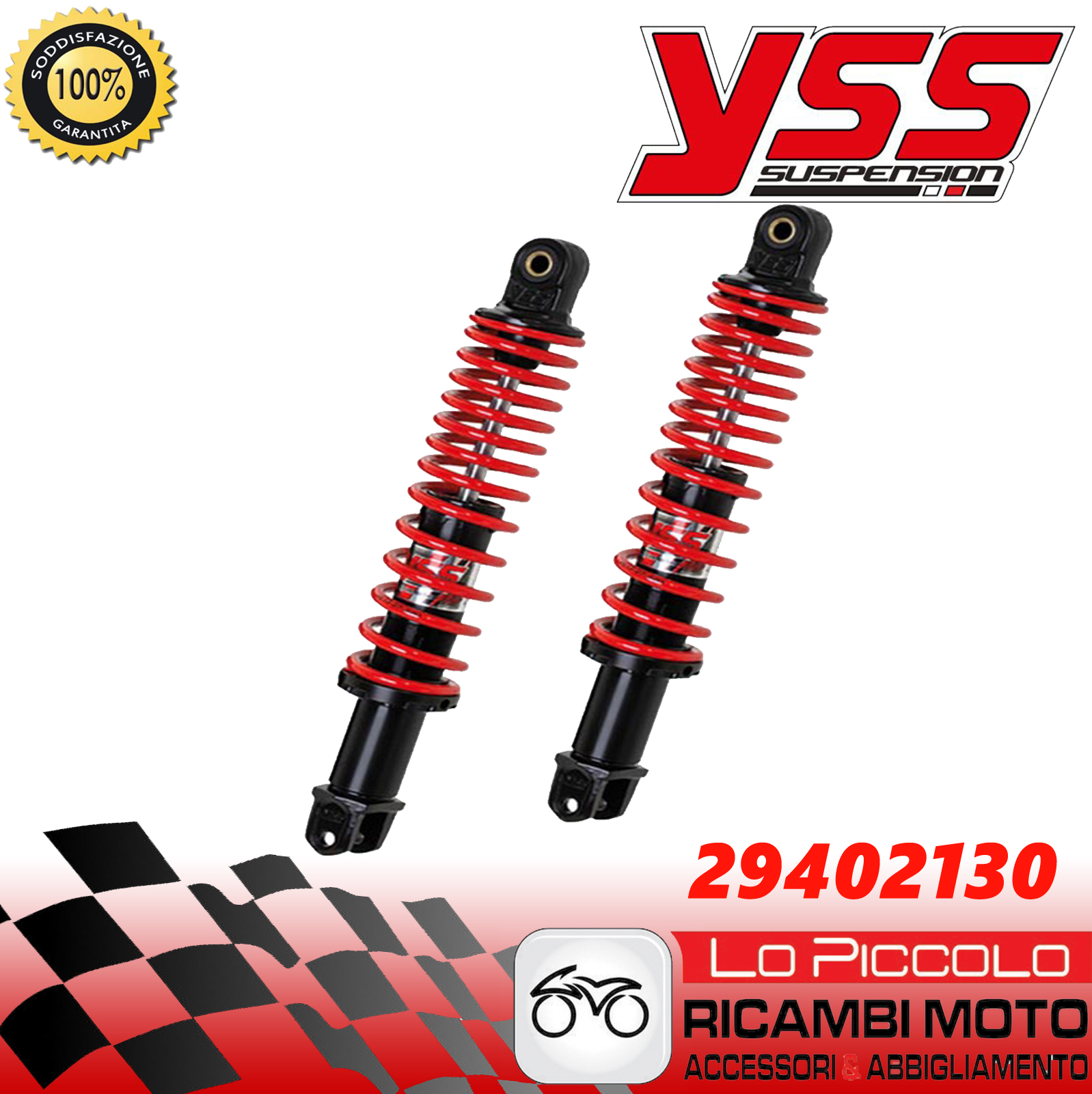 Yamaha Xmax x-Max 300 2018 Pair Rear Shock Absorbers YSS Dgt Adjustable ...